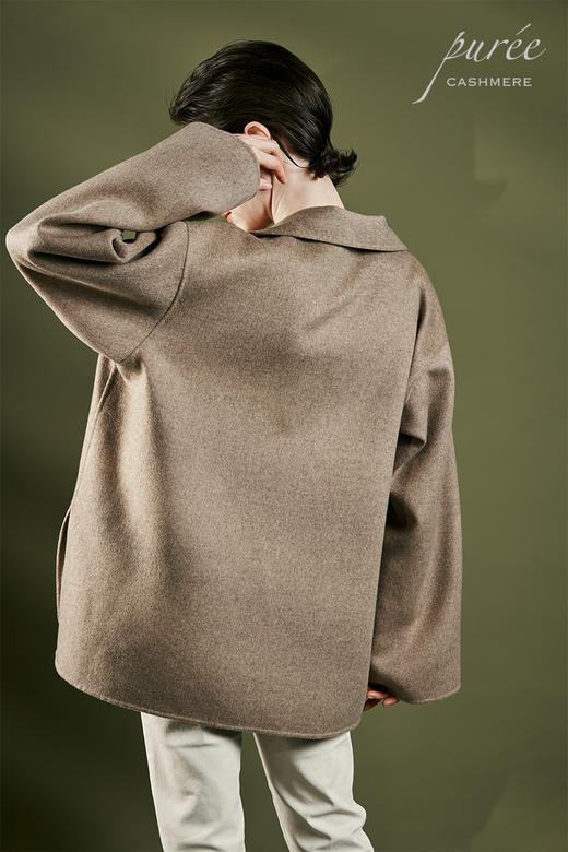#0208「POLO SHORT COAT」 85%WOOL 15%CASHMERE  POLO领短大衣 商品图4