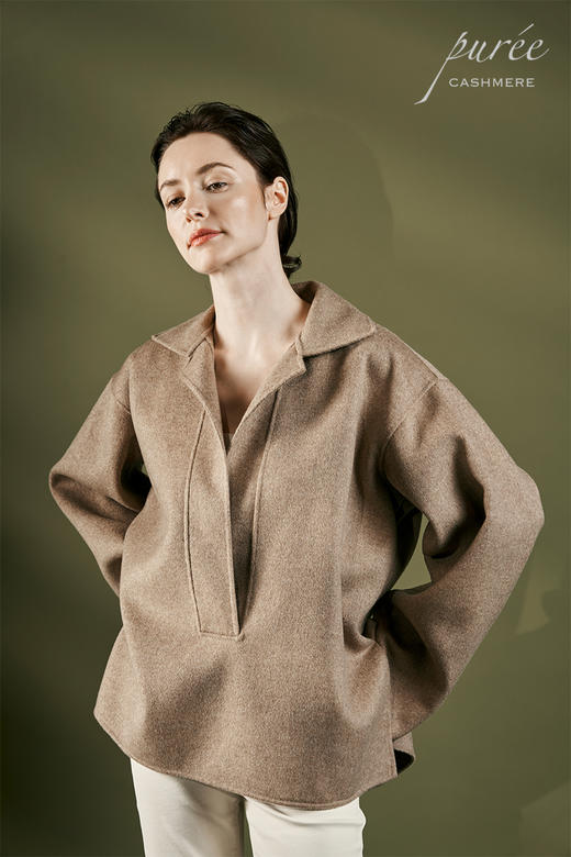 #0208「POLO SHORT COAT」 85%WOOL 15%CASHMERE  POLO领短大衣 商品图2