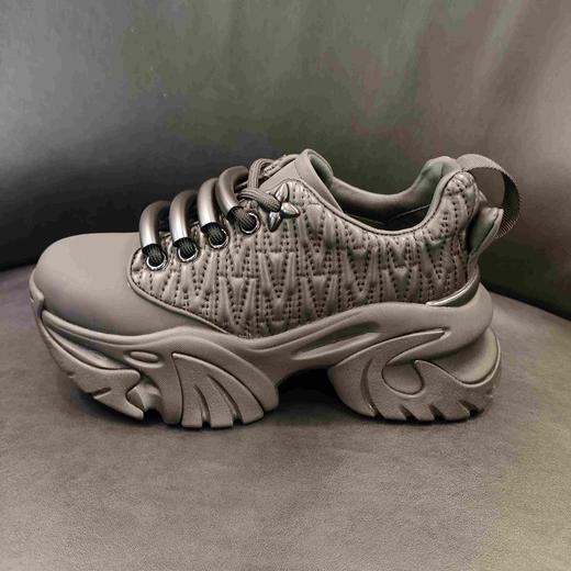 LFGJ 5257乐魔女鞋真皮系带松糕厚底老爹鞋休闲运动鞋 商品图1