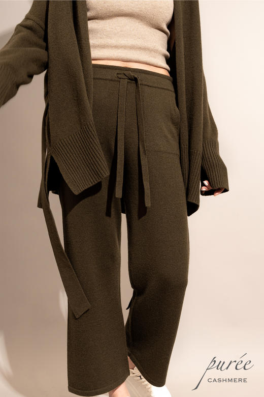 #2011 「FEEL AT HOME PANTS」 100% CASHMERE  羊绒直腿长裤 商品图1