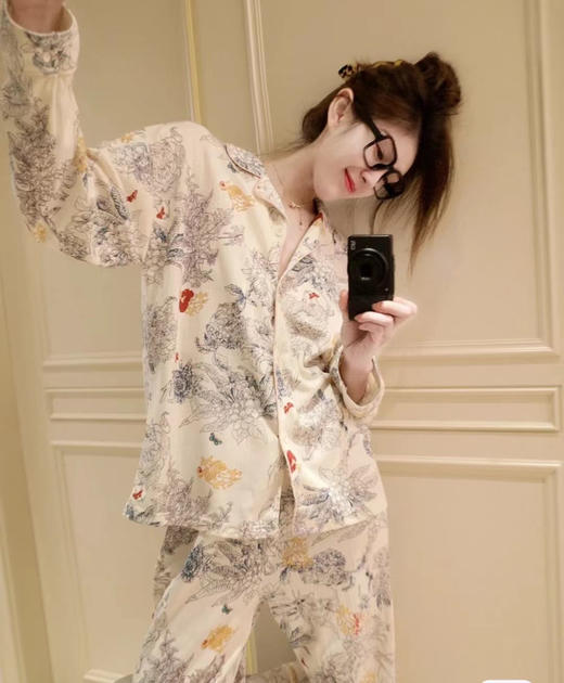 【应季好物】春秋棉纱开衫家居服睡衣套装 商品图2