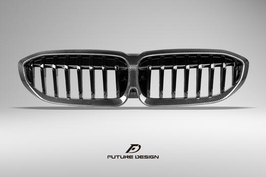 BMW 宝马 3系 G20 G28 高品质单 双杠碳纤维中网 商品图2