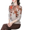 FCSF8321 2023年秋季新款女装圆领中年妈妈毛衣女花宽松印花套头针织衫女 商品缩略图4