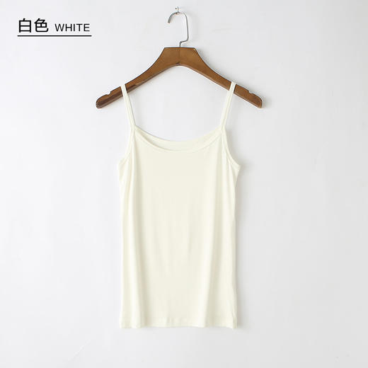 【第二件0元，炎炎夏日，清凉来袭】新款莫代尔吊带背心女，时尚百搭，简约大方；短款设计，展现好身材；内搭外穿两相宜，随心搭配；大码打底衫，满足不同需要。让你在这个夏天更加自信美丽！ 商品图5