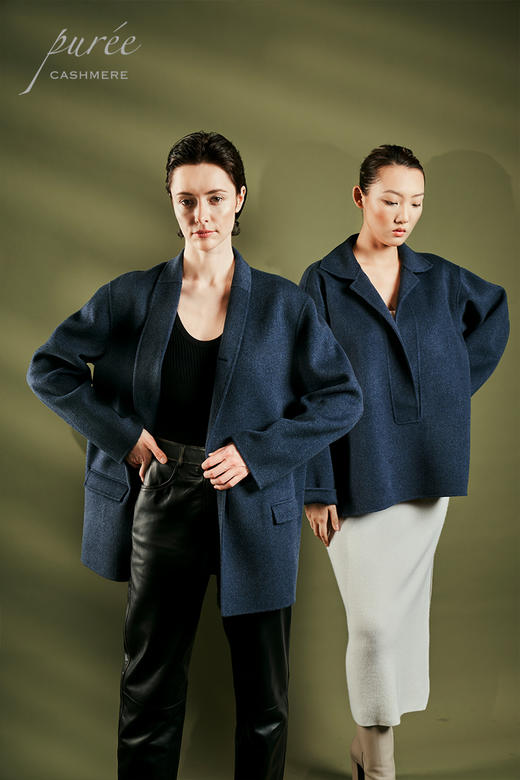 #0901「THE FRENCH BLAZER」85%WOOL 15%CASHMERE 法式窄青果领短大衣 商品图7