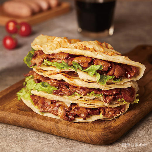 粮全其美-6层酥原味手抓饼100g*20片1（酱心包8g*5包（五种口味随机发货），防油纸袋20只） 商品图3