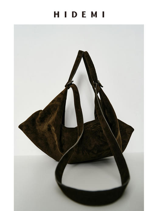 HIDEMI 行囊系列麂皮小号两用包 商品图10