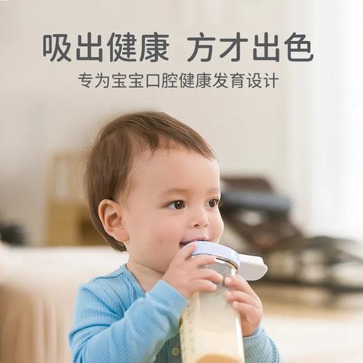 【上新新款浪漫紫色】hegen吸管杯儿童学饮杯婴儿9个月以上吸管杯儿童宝宝多功能水杯 商品图2