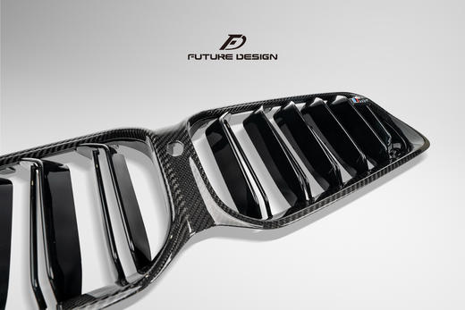 宝马BMW 5系 G30 G38 F90 FD 高品质 单 双杠 干碳 碳纤维中网 商品图2