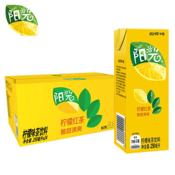 可口可乐 阳光 柠檬红茶 茶饮料 250ml*24盒 整箱整箱装 商品图2