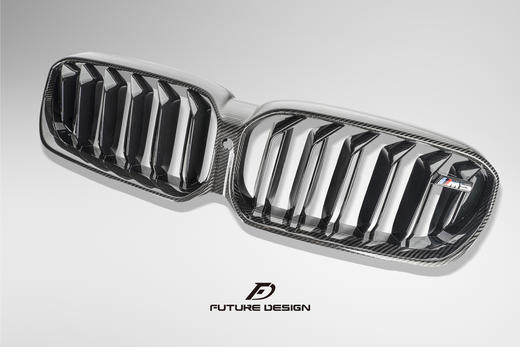 宝马BMW 5系 G30 G38 F90 FD 高品质 单 双杠 干碳 碳纤维中网 商品图1