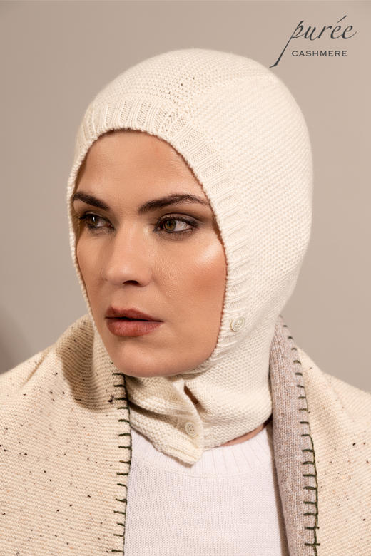 #1960 「BALACLAVA」 100% CASHMERE  羊绒巴拉克拉法帽 商品图3