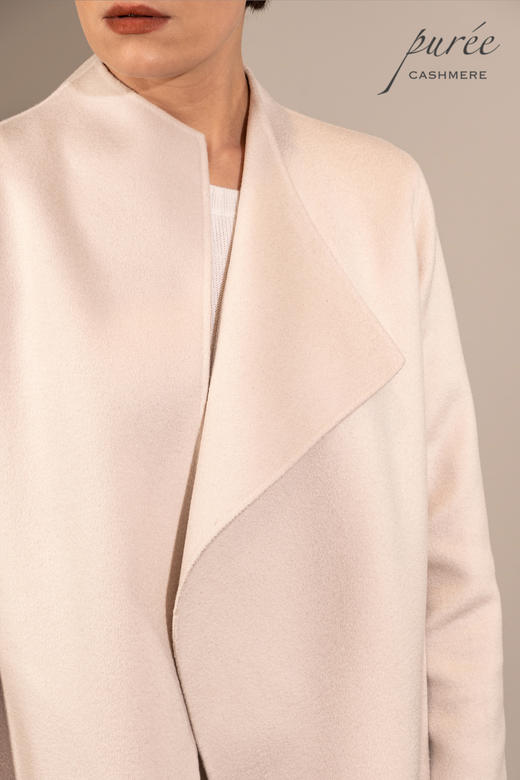 #0517 「SHORT ASYMMETRIC COAT 」 100% CASHMERE   短款不对称设计大衣 商品图2