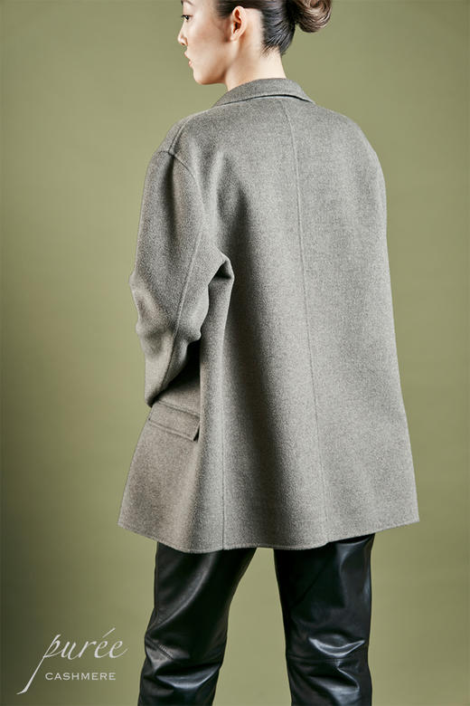 #0901「THE FRENCH BLAZER」85%WOOL 15%CASHMERE 法式窄青果领短大衣 商品图5