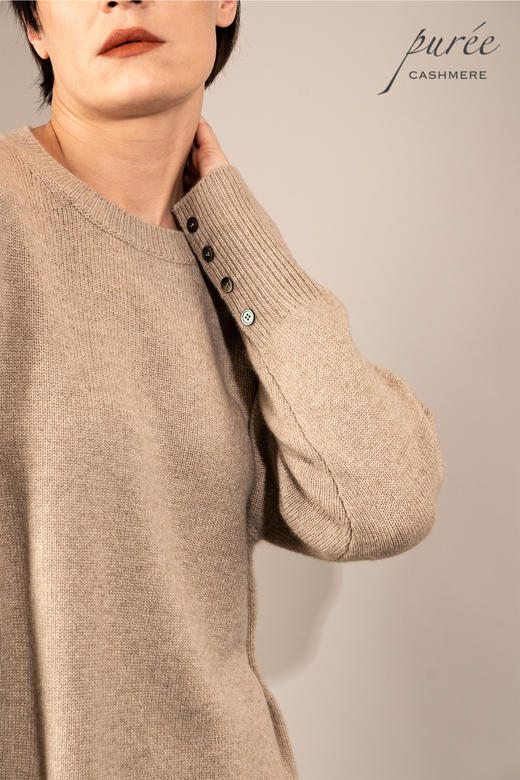 #1966「COLOR BLOCK CREWNECK」100% CASHMERE  圆领套头毛衣 商品图1