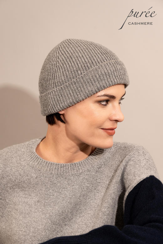 #1959 「ESSENTIAL BEANIE」 100% CASHMERE  羊绒无缝冷帽 商品图1