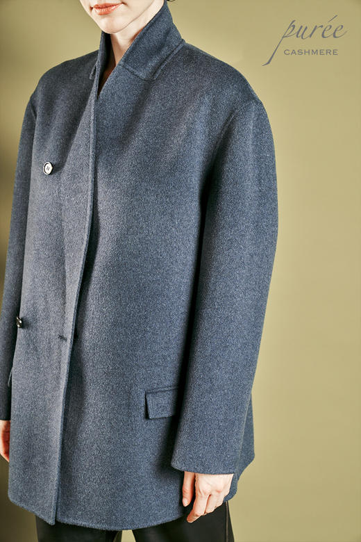 #0901「THE FRENCH BLAZER」85%WOOL 15%CASHMERE 法式窄青果领短大衣 商品图6
