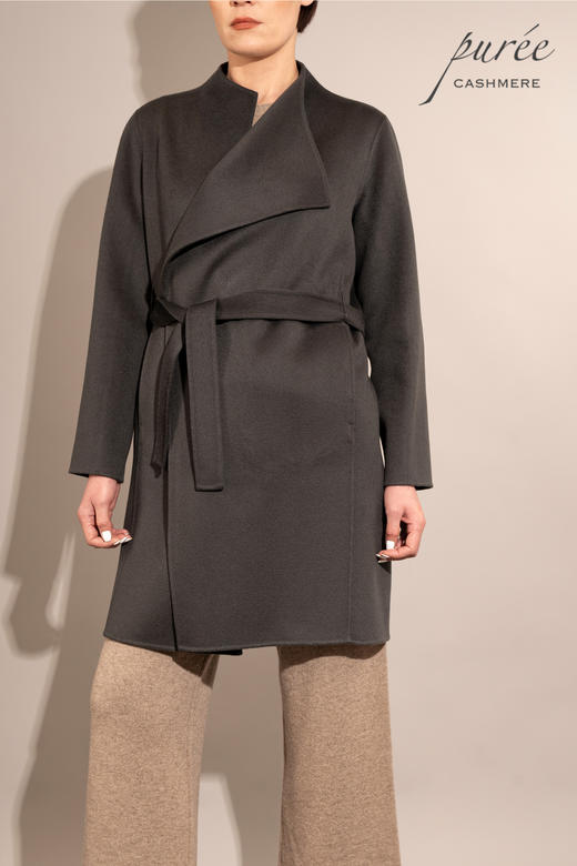 #0518 「ASYMMETRIC COAT 」 100% CASHMERE   不对称设计大衣 商品图2