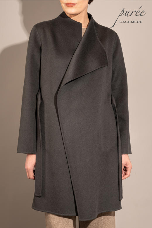 #0518 「ASYMMETRIC COAT 」 100% CASHMERE   不对称设计大衣 商品图3