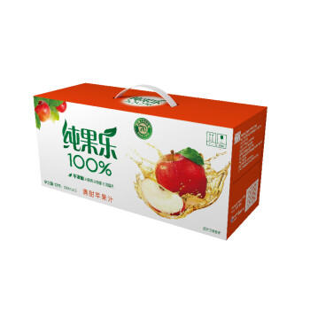 百事可乐纯果乐 100%苹果汁 纯果汁 330ml*12盒整箱装 商品图4