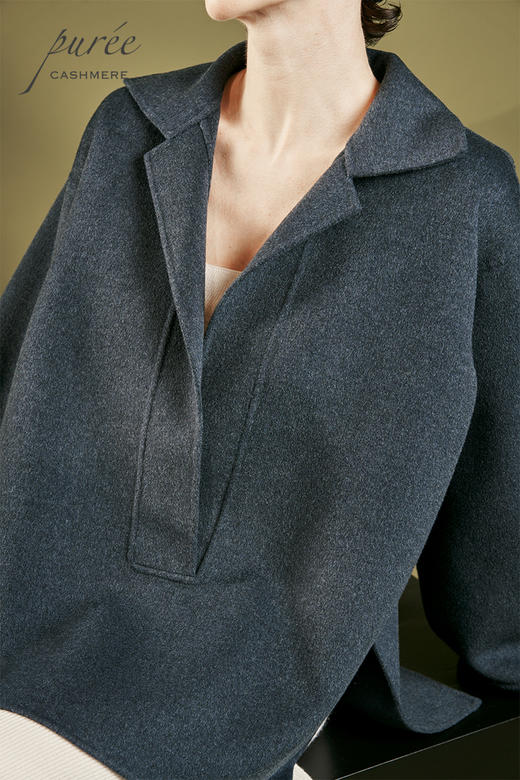 #0208「POLO SHORT COAT」 85%WOOL 15%CASHMERE  POLO领短大衣 商品图3