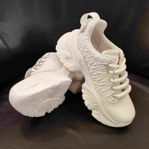 LFGJ 5257乐魔女鞋真皮系带松糕厚底老爹鞋休闲运动鞋 商品图5