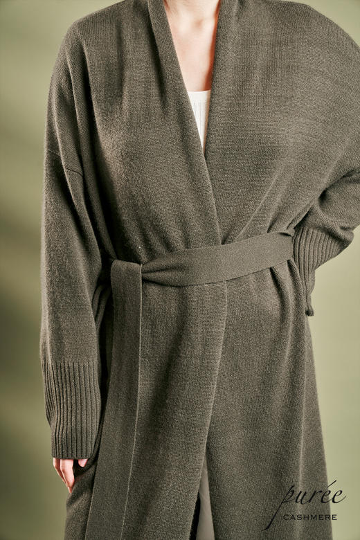#1983 「MAX WRAP」 100% CASHMERE  长睡袍开衫 商品图3