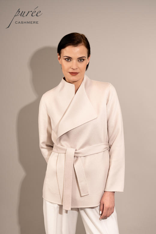 #0517 「SHORT ASYMMETRIC COAT 」 100% CASHMERE   短款不对称设计大衣 商品图3