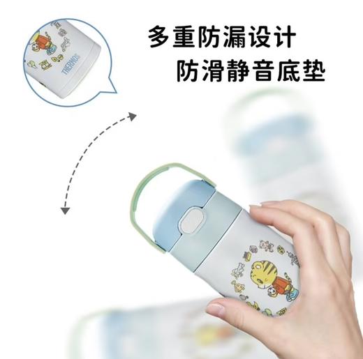 膳魔师THERMOS 儿童保温杯316L巧虎联名款婴幼儿吸管保温水杯 商品图3