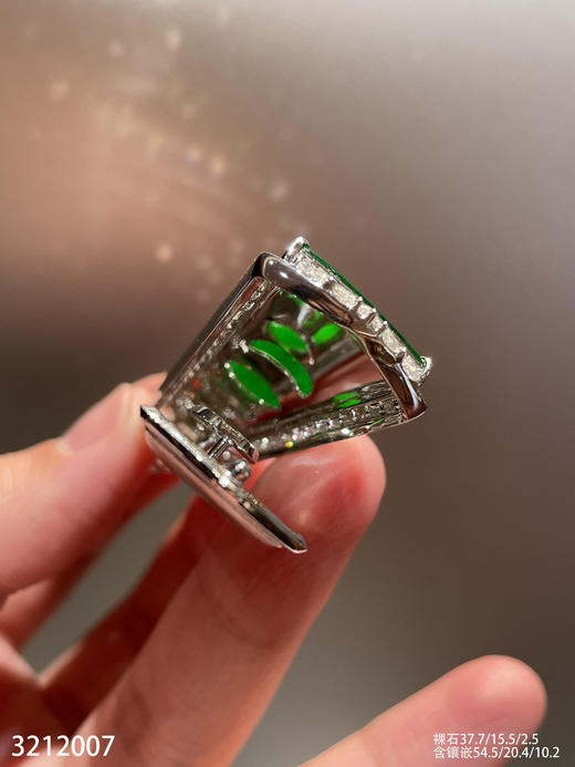 老坑帝王绿无事牌吊坠【3212007】具体价格微信咨询 商品图7