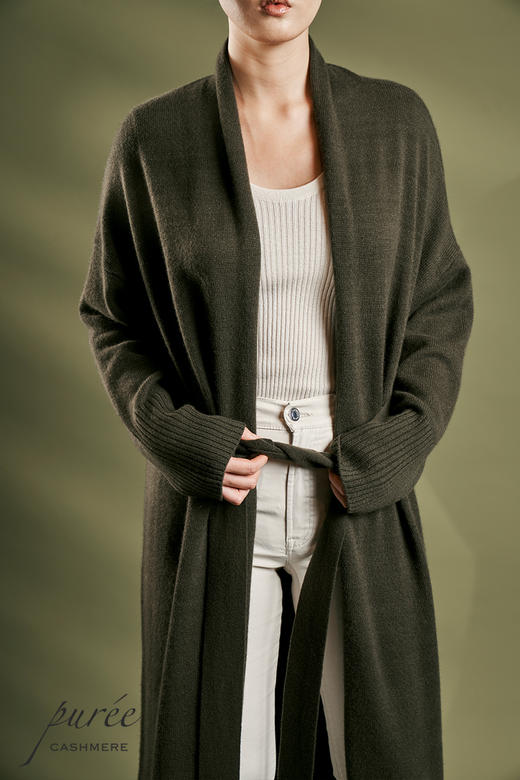 #1983 「MAX WRAP」 100% CASHMERE  长睡袍开衫 商品图2