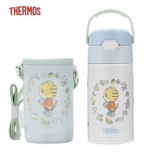 膳魔师THERMOS 儿童保温杯316L巧虎联名款婴幼儿吸管保温水杯 商品图1