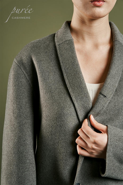 #0901「THE FRENCH BLAZER」85%WOOL 15%CASHMERE 法式窄青果领短大衣 商品图6