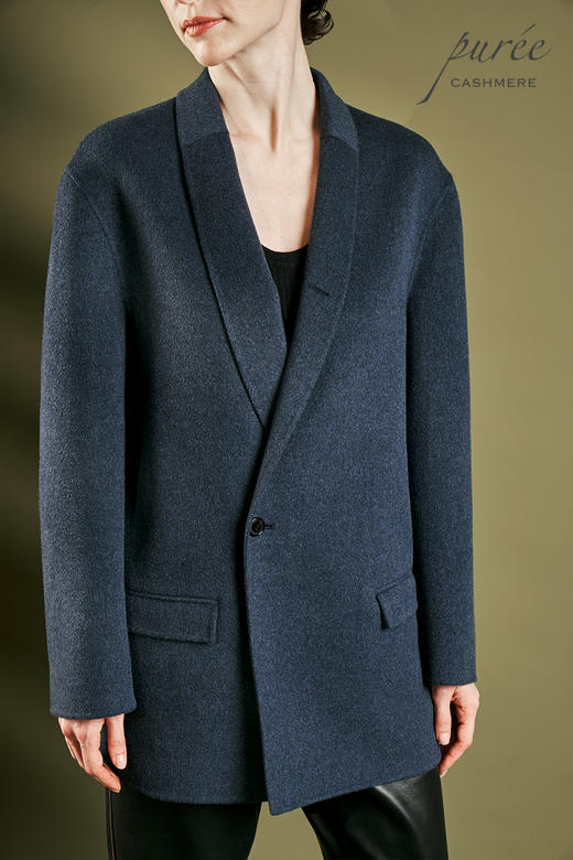 #0901「THE FRENCH BLAZER」85%WOOL 15%CASHMERE 法式窄青果领短大衣 商品图3