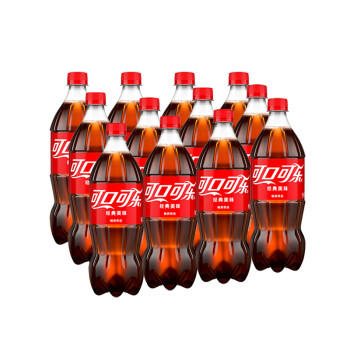 可口可乐（Coca-Cola）汽水 碳酸饮料 888ml*12瓶 家庭聚会 整箱装 年货 商品图1