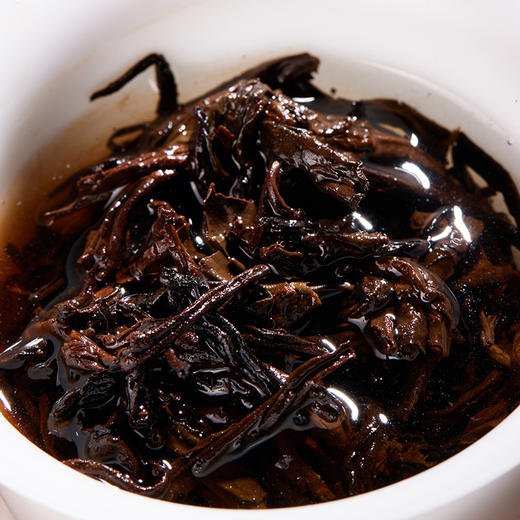 五虎 茶叶 普洱熟茶 茶饼云南勐海 陈年古树茶 糯米香熟普洱 长年典藏 茶饮 260g(买1送1，配手提袋) 商品图6