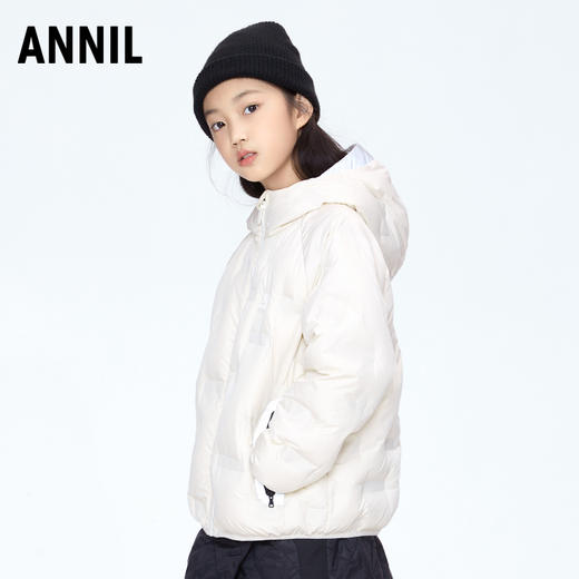 【轻薄5~15℃】男女童经典短款羽绒服外套安奈儿童装实体店同款AM335692 商品图2
