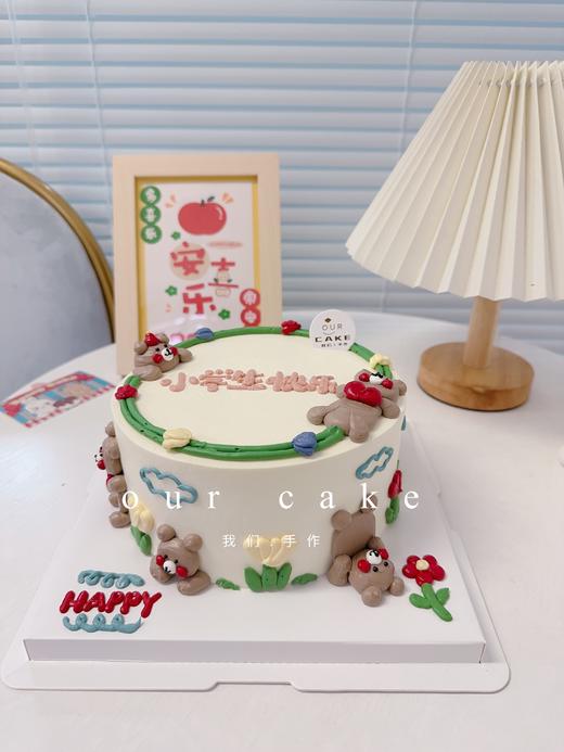 一堆熊卡通动物蛋糕-低糖处理无添加 商品图0