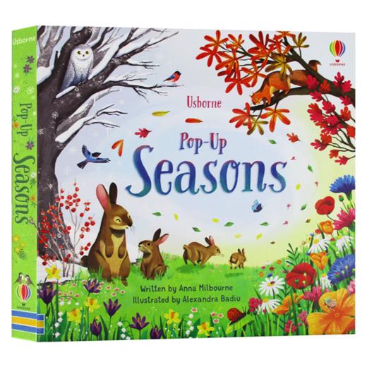 四季 英文原版绘本 Usborne Pop Up Seasons 尤斯伯恩 儿童趣味3D视觉立体书 早教英语启蒙翻翻洞洞书 英文版进口原版书籍 商品图3