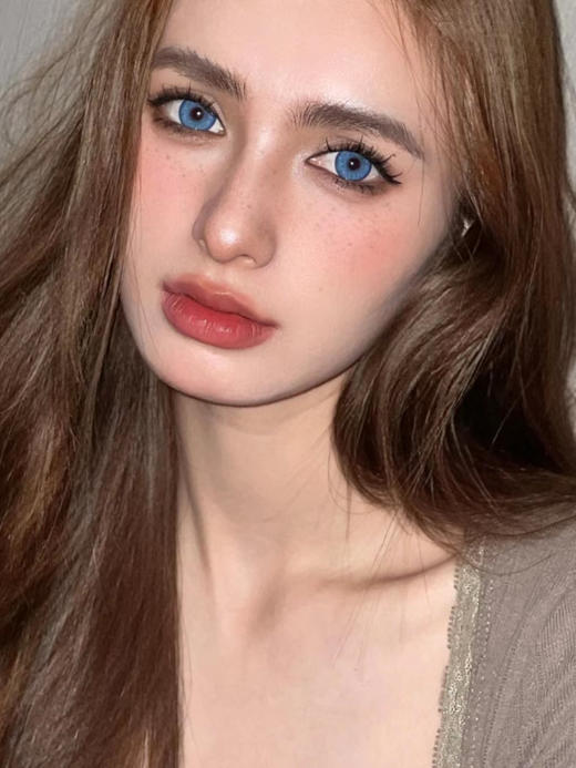 【中直径】Kumicon--蓝纹波曼-14.2mm【月抛 0-800度 无525/575】 商品图2