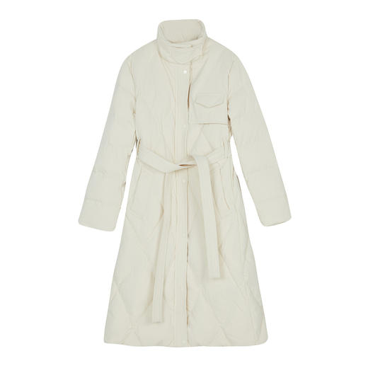 谜底长款羽绒服女2023冬新款时尚立领收腰气质鸭绒保暖239MY7310 商品图3