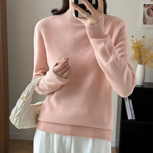 SONA AUTUMN YC00602 半高领金豆全羊毛衫 商品图1