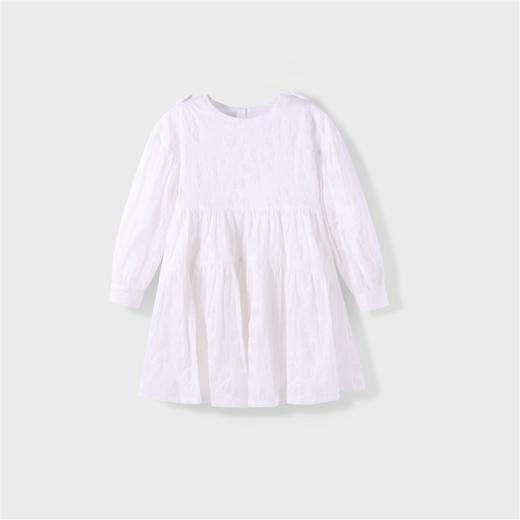 【实体店同款】女童连衣裙秋新款纯棉长袖A字裙安奈儿童装AG313564 商品图4