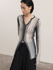 322工房超幼马海毛竖条纹针织套头衫2023秋冬款v领长袖针织衫B121 商品缩略图3