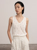 322工房新意短毛绒女士圈圈纱羊毛破洞背心2023秋冬款v领内搭B133 商品缩略图0
