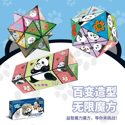 【限量款】正版熊猫3D立体百变魔方几何空间思维玩转玩具益智积木 商品图4