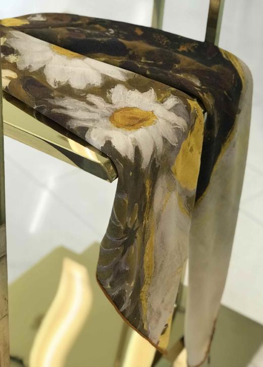 优品堂【雍容华贵2 】桑蚕丝+羊毛140方巾 商品图6