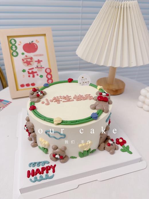 一堆熊卡通动物蛋糕-低糖处理无添加 商品图2