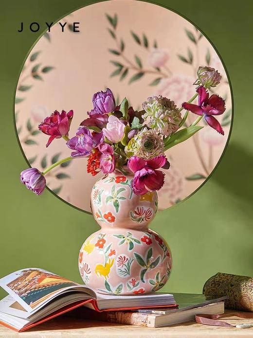 花瓶JOYYE瑞兽纳福花瓶玉兔15*15.5*21.7CM 商品图0