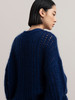 322工房清透幼马海毛宽松针织毛衣2023秋冬款女士针织V领开衫B122 商品缩略图3